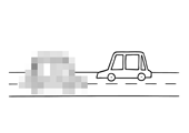 Blurred car